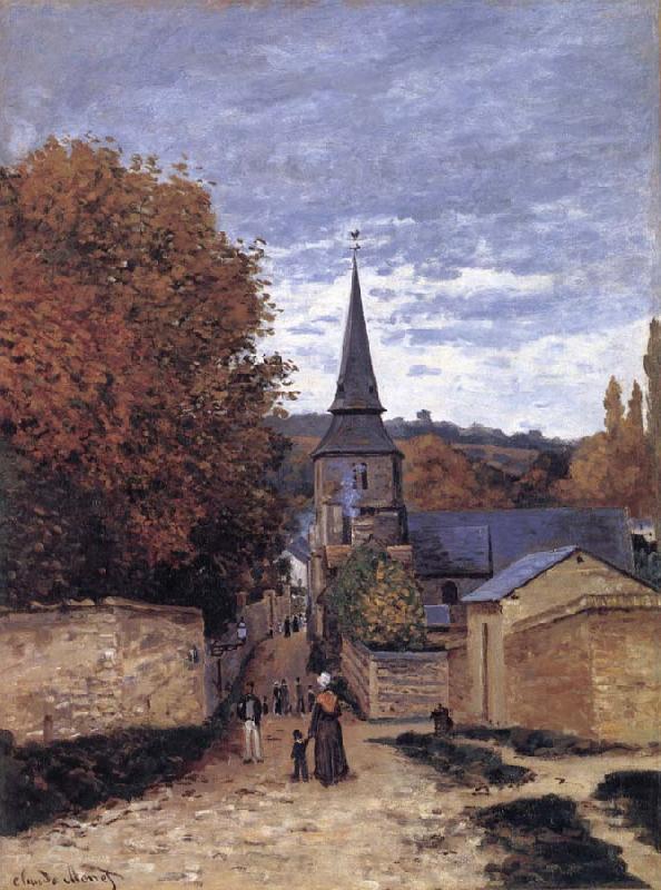 Claude Monet Street in Sainte-Adresse oil painting image